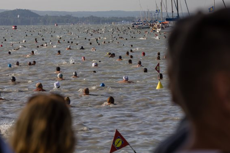 Több mint tízezer résztvevő volt a Balaton-átúszáson